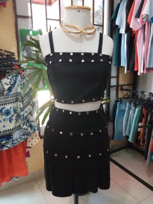 Conjunto Veludo preto